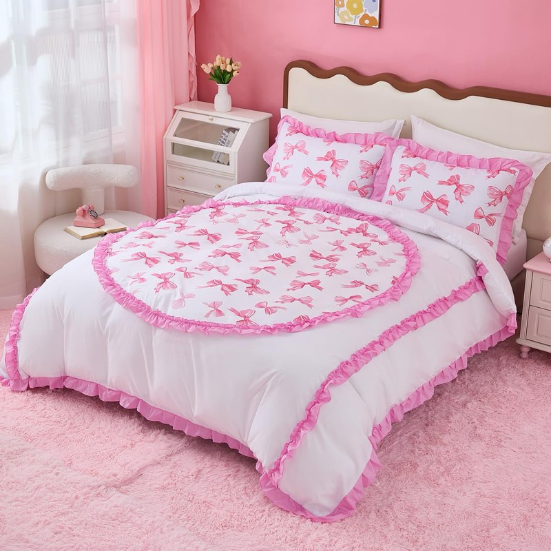 Dreamwaka Pink Row Down Comforter, model 228, SIMILAR STOCK PHOTO. 