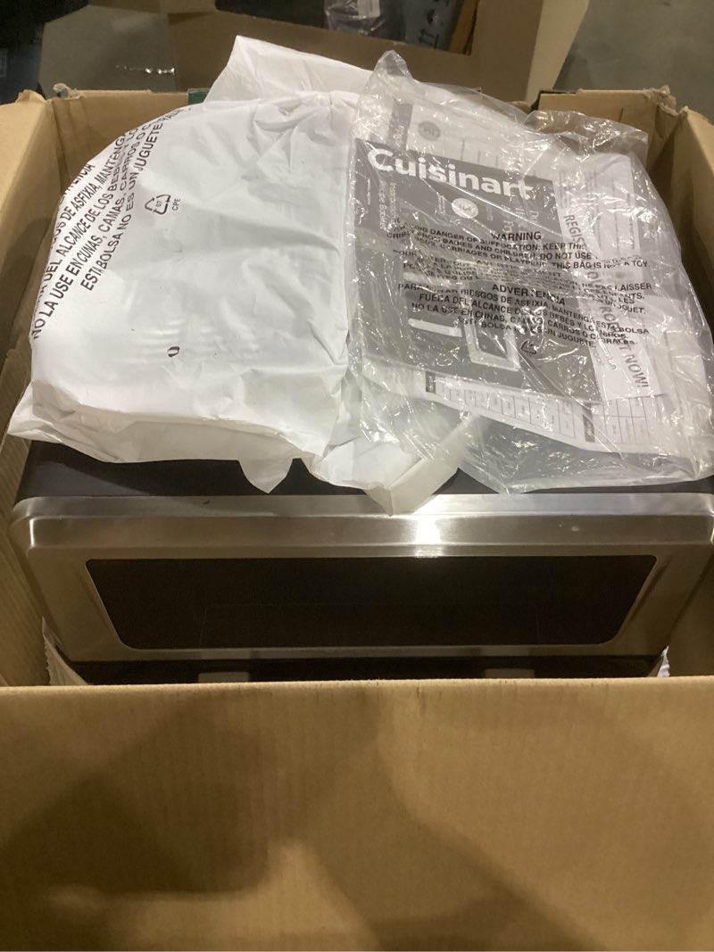 Condition photo showing Good Condition for not tested**** cuisinart dual basket air fryer, two baskets 11 qt in total, 6 functions: air fry, roast, bake, broil, dehydrate & keep warm, features sync finish & sync settings, toss reminder & auto-pause, adz-112