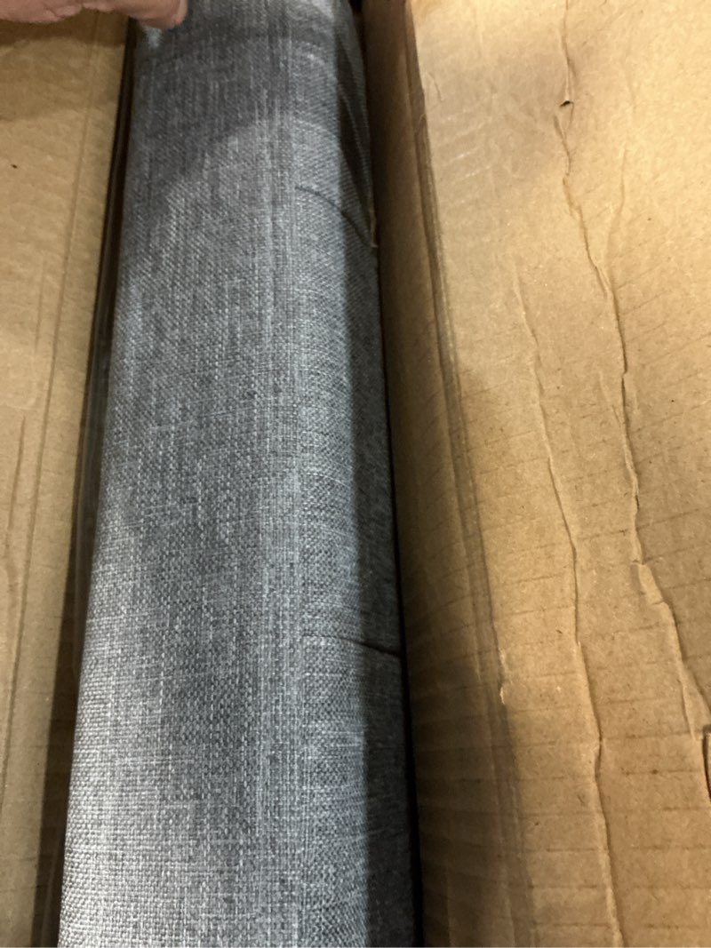 Condition photo showing Good Condition for CAROLMADE 30 Inches Storage Ottoman Bench with Flipping Lid, Linen Foldable Storage Footrest, Ottoman with Storage for Living Room Holds up to 330lbs, Light Grey