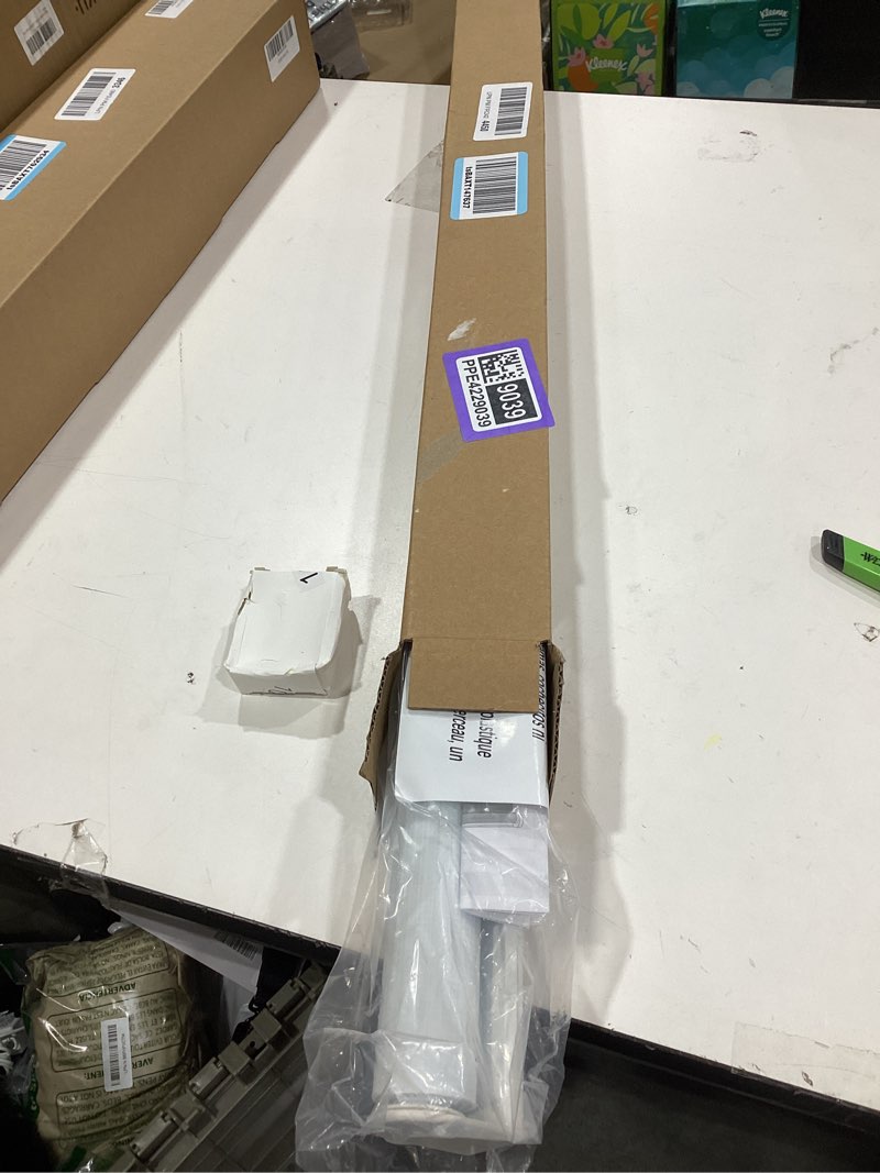 Condition photo showing Good Condition for LazBlinds No Drill Zebra Blinds for French Door, Cordless Blinds for Door with 20" Covering Width, Small Gap Design Light Filtering Sheer Shades for Indoor Windows, 20 5/8" W x 24" L, White, 1 Panel Light Filtering - White 20"W x 24"H