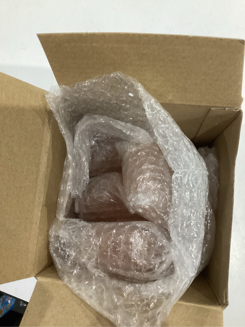 Condition photo showing Good Condition for 4 Pcs Flat Oval Massage Stone 3.5 x 1 x 2.6 Crystal Hand Carved Stone for Massages Therapy Himalayan Salt Massages Rocks Natural Pink Heated Warmer Stones for Spa Massage Salt and Sugar