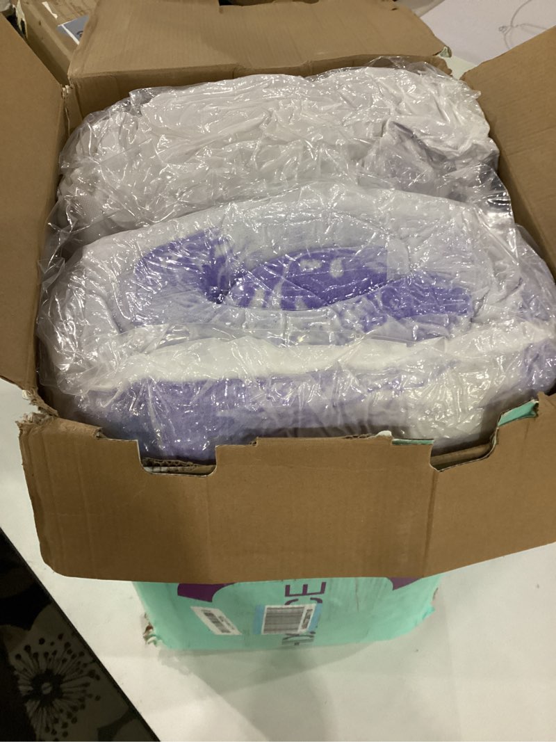 Condition photo showing Good Condition for chixpace dual layer 4 inch memory foam mattress topper king - 2 inch gel memory foam and 2 inch pillow top mattress pad, 7-zone egg crate king size mattress topper(white) white king