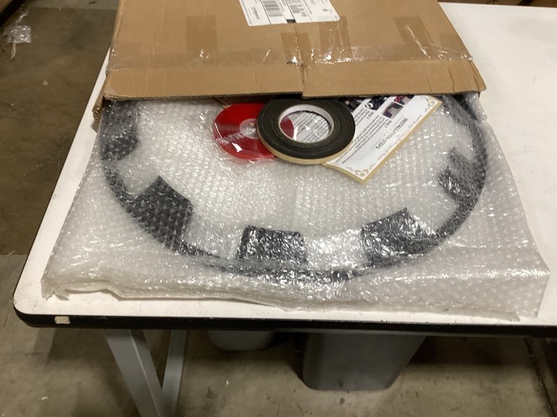 Condition photo showing As Is for wheel rim protector for tesla model y 20 inch induction wheels all-in-one car tire trim rings rim case hubcaps wheel cover 2020-2024 model y accessories matte black 2020-2024 model y 20in