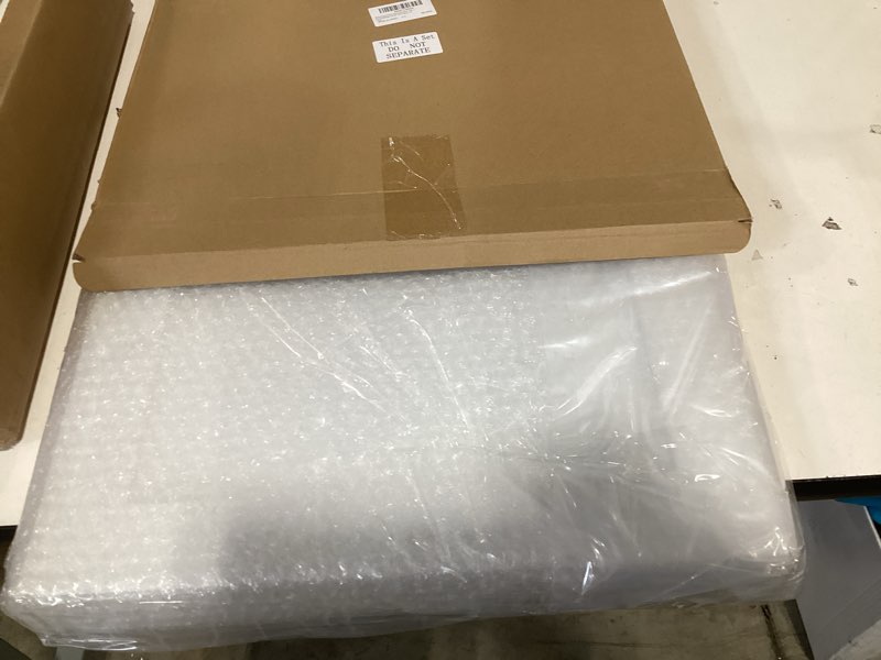 Condition photo showing New/Like New for 2 pcs pine kitchen cabinet door replacement with 4 pcs cabinet hinges wood shaker door front replacement for kitchen, bathroom, vanity(white,16.25" w x 22.5" h) 16.25" w x 22.5" h white
