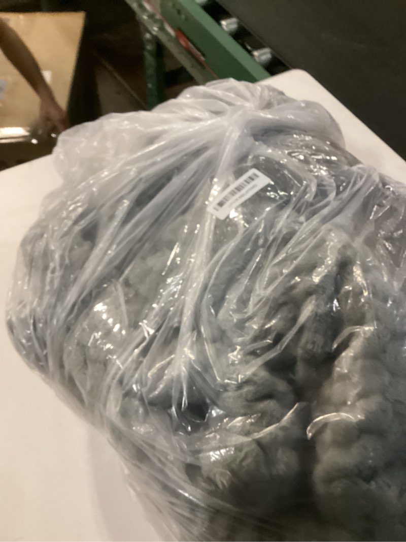 Condition photo showing Good Condition for Mr. Sandman Weighted Blankets for Adults Queen Size 15lbs, Warm Sherpa Fleece Throw Blanket for Sleep and Calm, Soft Cozy Heavy Bed Blanket with Jacquard Flannel, 60 x 80 Inches, Grey Grey 60 x 80 inches, 15lbs