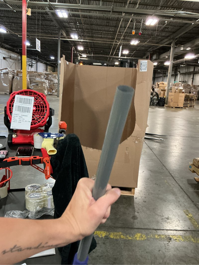 Condition photo showing New/Like New for moxie 12-in plastic angle with dustpan upright broom