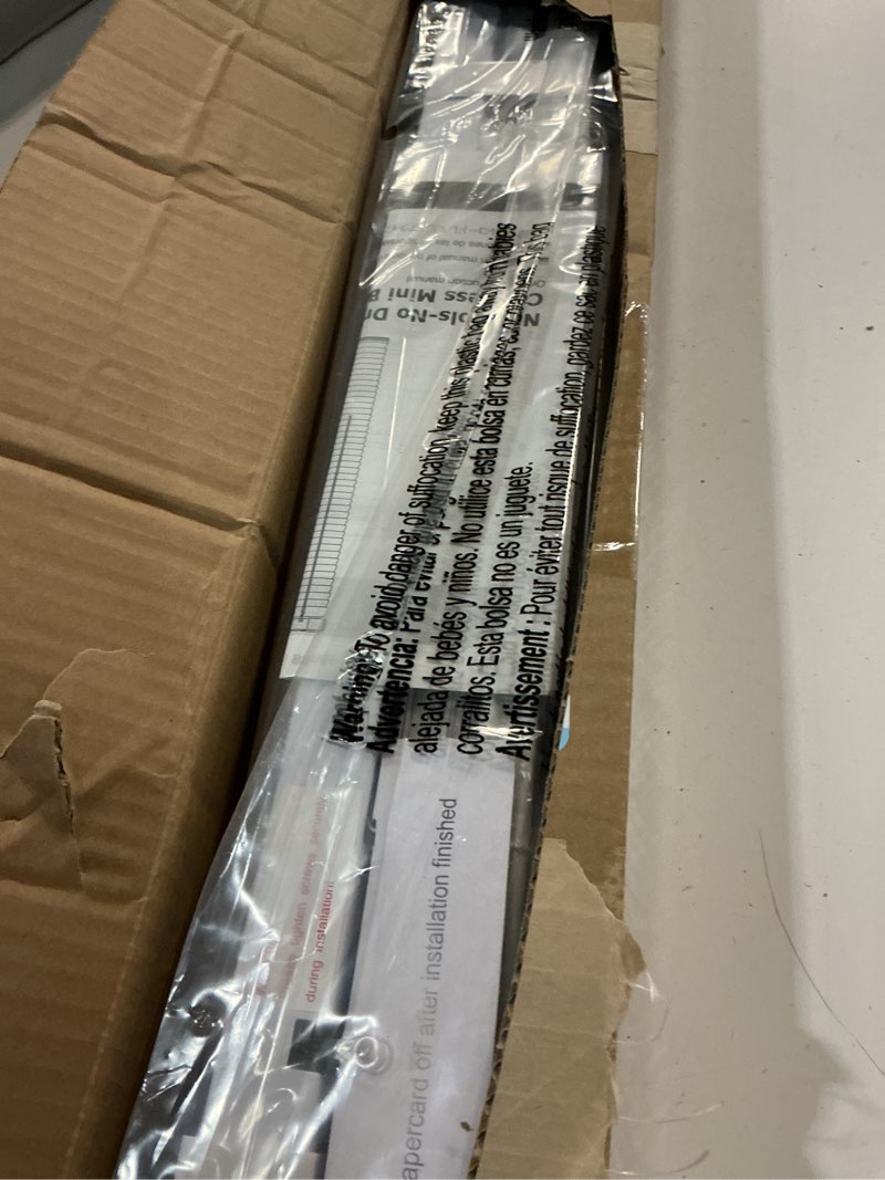 Condition photo showing Good Condition for lazblinds no tools no drill 1" vinyl mini blinds, cordless blinds for windows, light filtering horizontal window blinds & shades, 31" w x 36" h, white cordless-white 31" w × 36" h