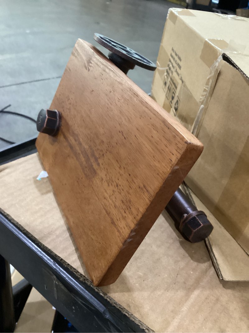 Condition photo showing Good Condition for rustic toilet paper holder with shelf industrial toilet paper holder for bathroom farmhouse pipe decor wall mount iron toilet tissue paper roll holder black