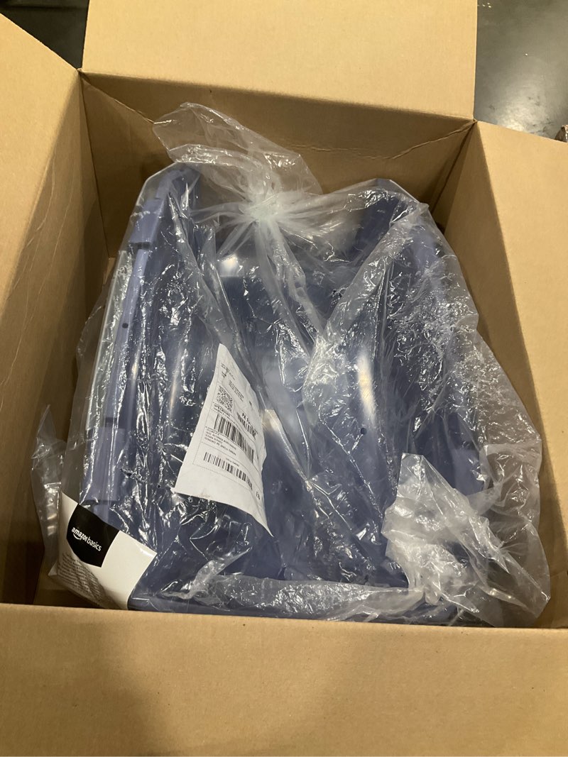Condition photo showing Good Condition for amazon basics 2-door top-load hard-sided dogs, cats pet travel carrier, gray & blue, 22.8"l x 15.0"w x 13.0"h gray & blue 22.8"l x 15.0"w x 13.0"h