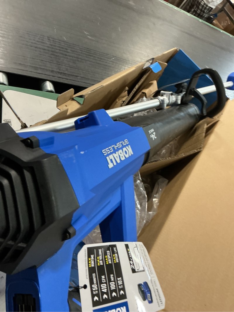 Condition photo showing As Is for kobalt 2-piece 24-volt max cordless power equipment combo kit