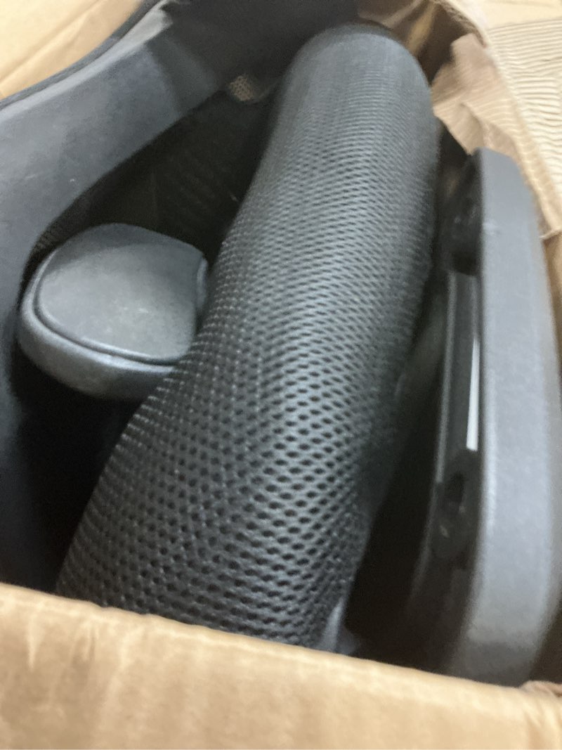 Condition photo showing Good Condition for mainstays ergonomic mesh back task office chair with flip-up arms, black fabric, 275 lb