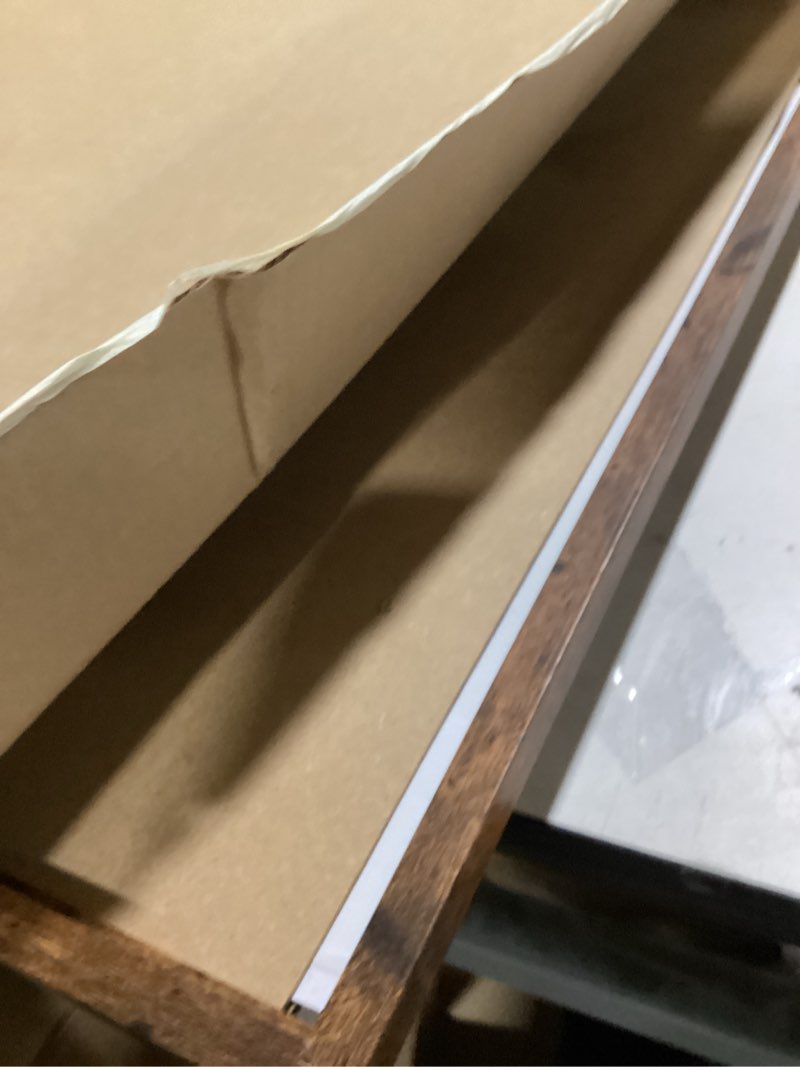 Condition photo showing As Is for wood 24x24 picture frame with 20x20 mat deep brown, display 20x20 with mat or 24x24 without mat, wood 24 by 24 photo frame, 24 x 24 frame for wall hanging display, deep brown, 3 pack 3 24x24 inch