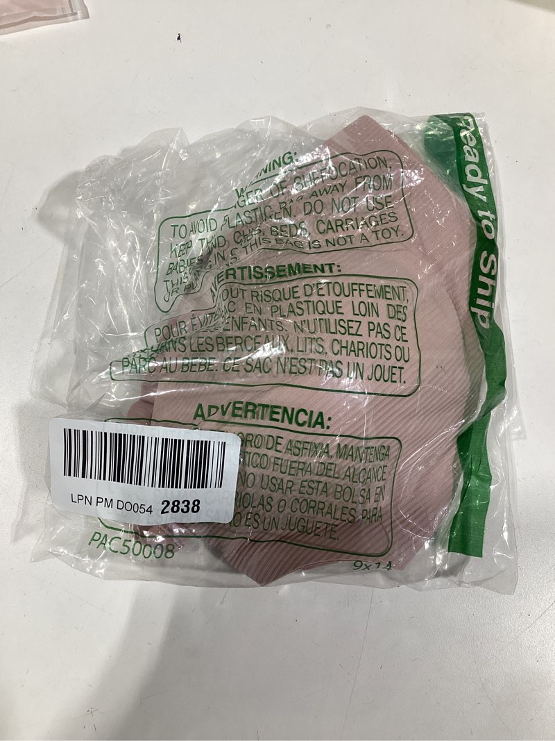 Condition photo showing Good Condition for Deep V Neck Wireless Bra Comfortable Seamless Bra Deep Plunge T Shirt Bra No Underwire Padded Push Up Bra X-Large Ribbed Pink