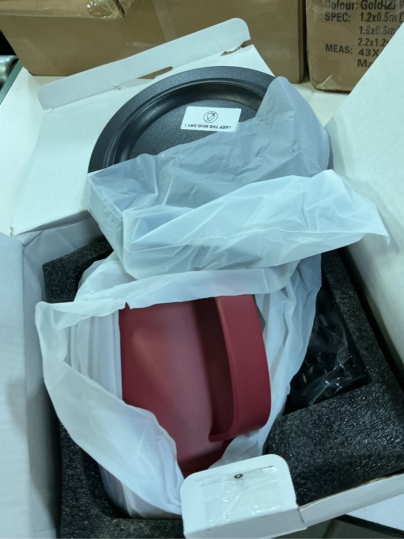 Condition photo showing New/Like New for smart self heating coffee mug,14oz temperature control coffee mug,hot up to 150°f,rechargeable heated coffee mug,up to 6h battery life,coffee cup warmer,great gift for coffee lovers,dad,mom (claret)