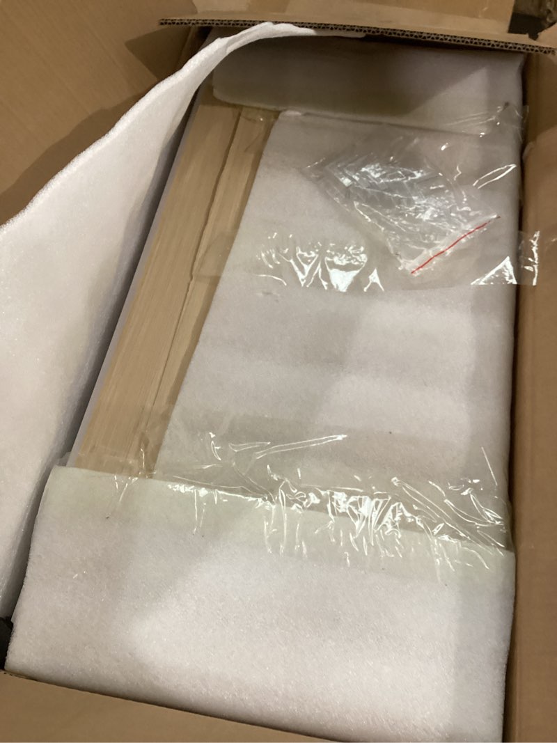 Condition photo showing As Is for 5 Pcs Wire Rack Covers, 27x12x2 in PVC Wire Shelf Cover for Pantry, Removable Closet Decoration Shelf Liners (Not Wood) for Kitchen Bathroom Office Shelving, Durable Shelves Easy Install 2# Original Wood 27x12x2 in