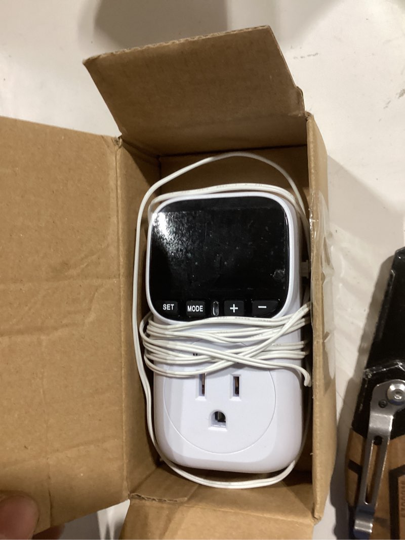 Condition photo showing Good Condition for new generation! briidea smart wifi temperature control outlet compatible with alexa google assistant, perfect for households greenhouses reptile enclosures incubators, 110v/16a wifi model
