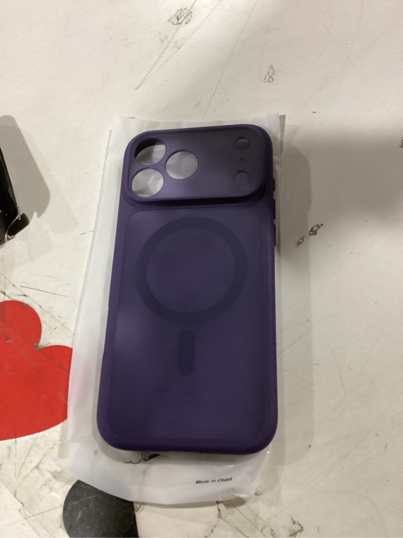 Condition photo showing Good Condition for tocol for 17 promax case, full camera protection, built-in magnetic ring, compatible with magsafe, translucent matte phone case for 17 promax 6.9 inch (midnight purple) for iphone 17 pro max midnight purple
