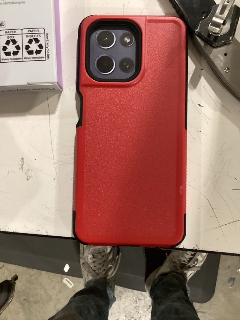 Condition photo showing Good Condition for onn slim rugged phone case for motorola moto g (2026) - red/black