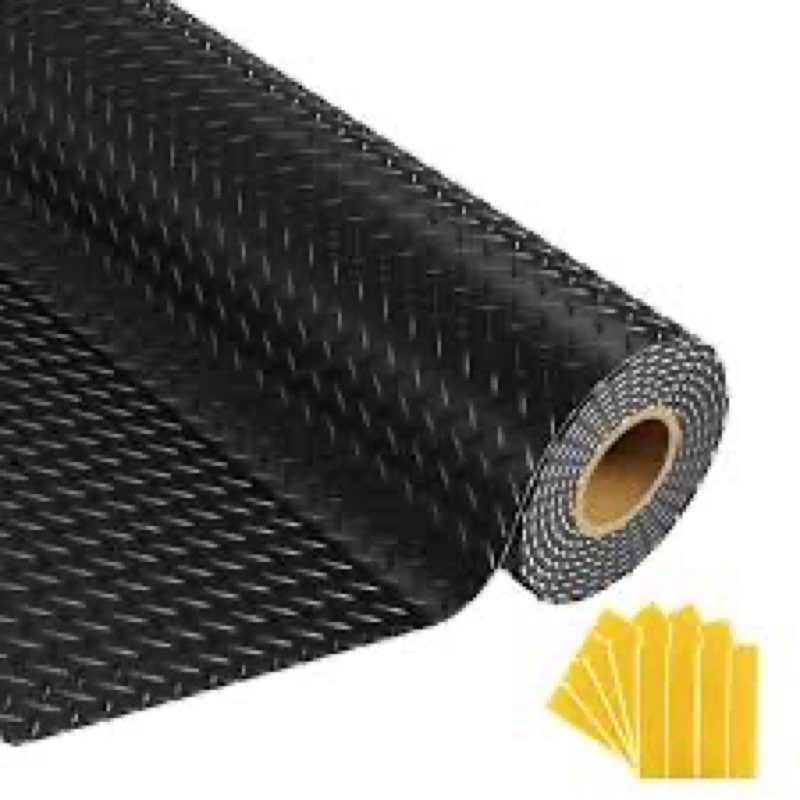 Grandroad auto 10x25 FT Garage Floor Mat, 2.8mm Thickened Flooring Roll for Under Car Diamond Plate 