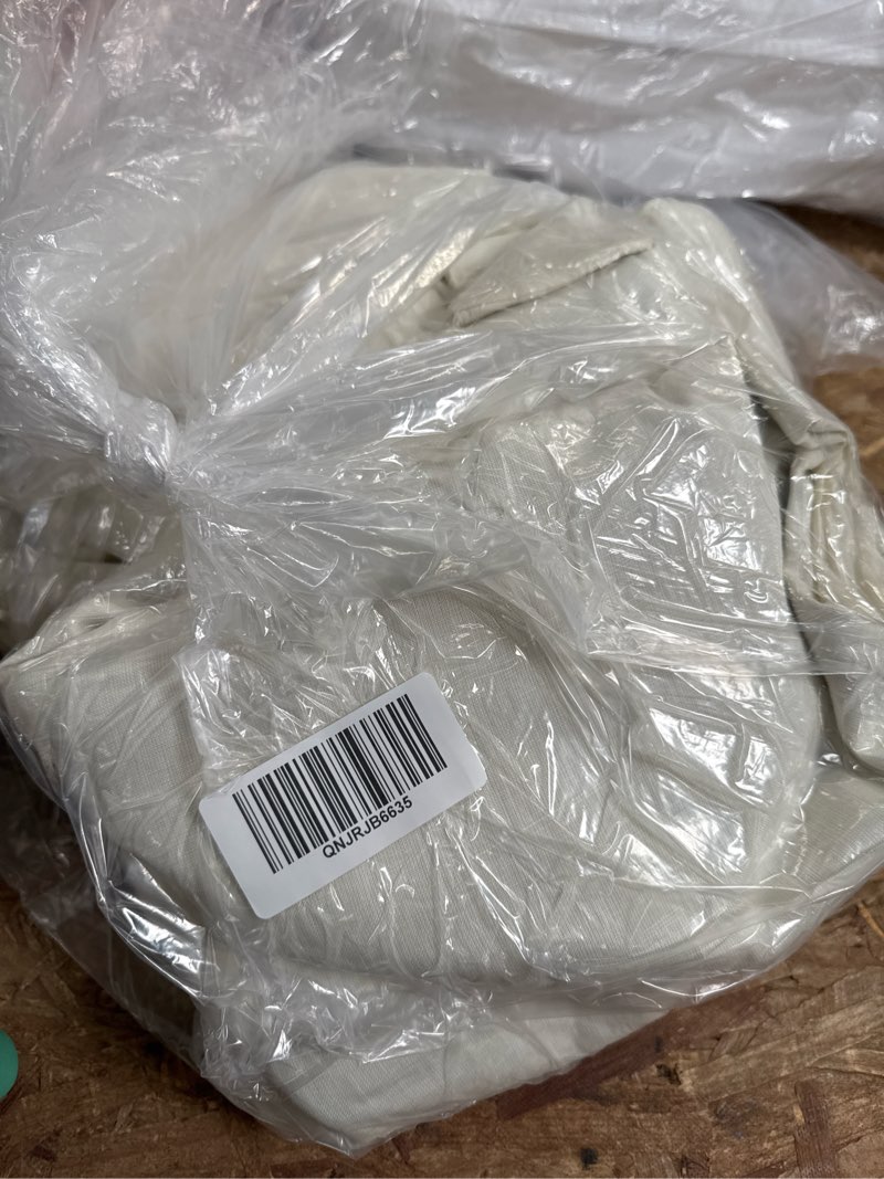 Condition photo showing Good Condition for european linen room darkening curtain, 96x120, ivory