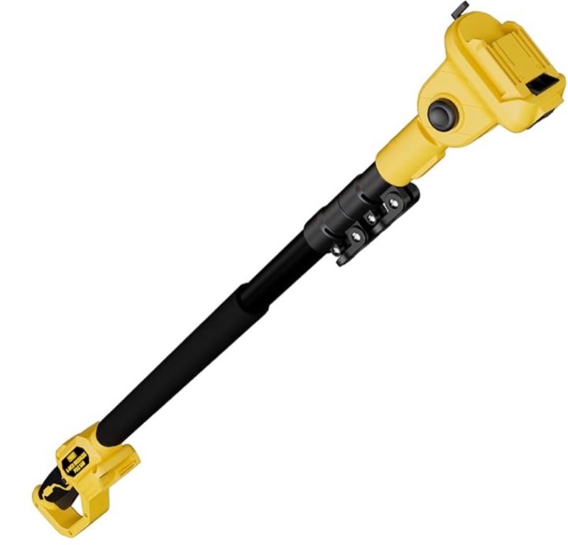 90°~180° Rotatable Pole. Cordless 4.2~9FT Telescopic Pole, Extension Pole Compatible for TROOZY Mini Chainsaws