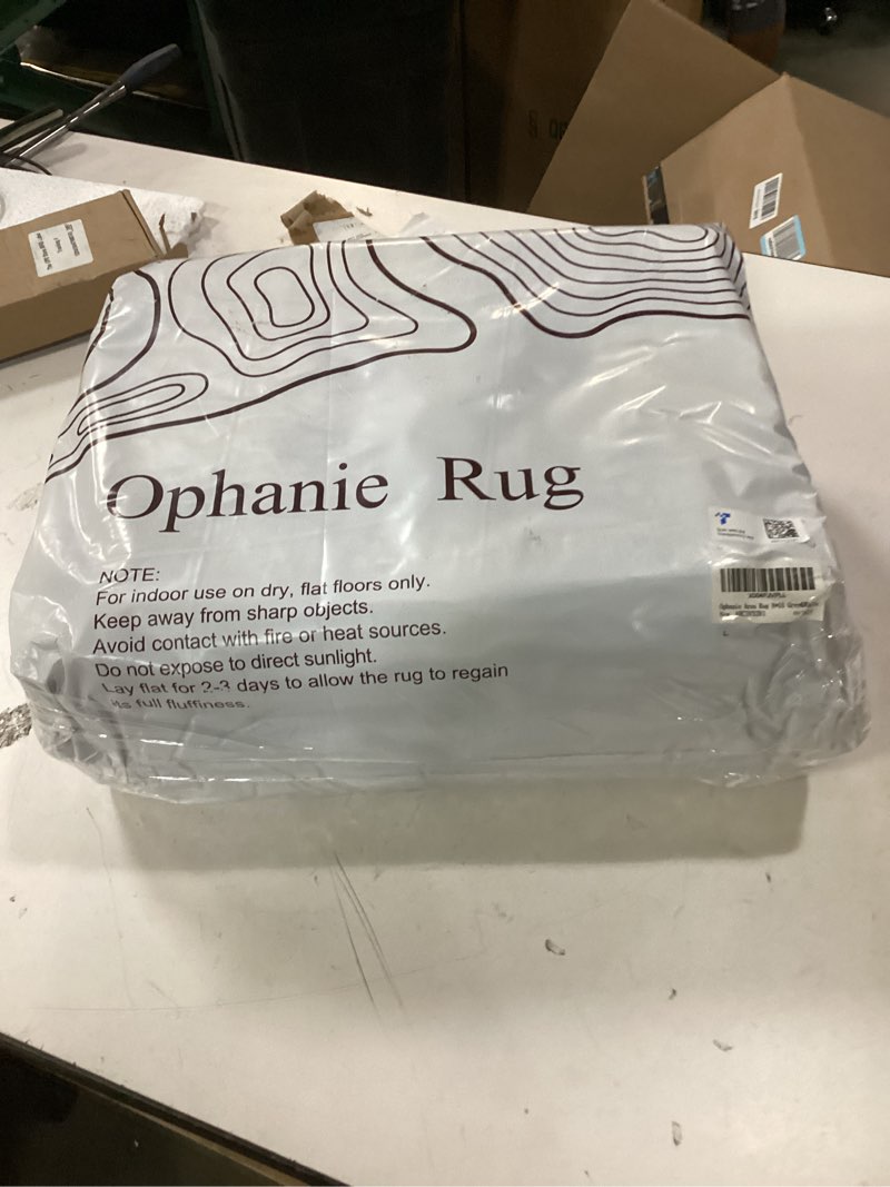 Condition photo showing New/Like New for Ophanie Tie-Dyed Grey&White 8x10 Area Rugs for Living Room, Large Shag Bedroom Carpet, Big Indoor Thick Soft Nursery Rug, Fluffy Carpets for Boy and Girls Room Dorm Home Decor Aesthetic 8' x 10' (Rectangular) 4- Tie-dyed Grey & White