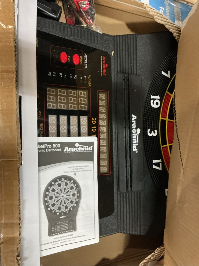 Condition photo showing Good Condition for arachnid cricket pro tournament-quality dartboard with 35 games and 318 variations (6 cricket games)