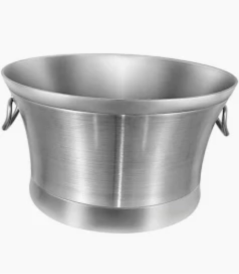 BARsics Large 6-Gallon Double Wall Stainless Steel Insulated Beverage Tub for Parties
