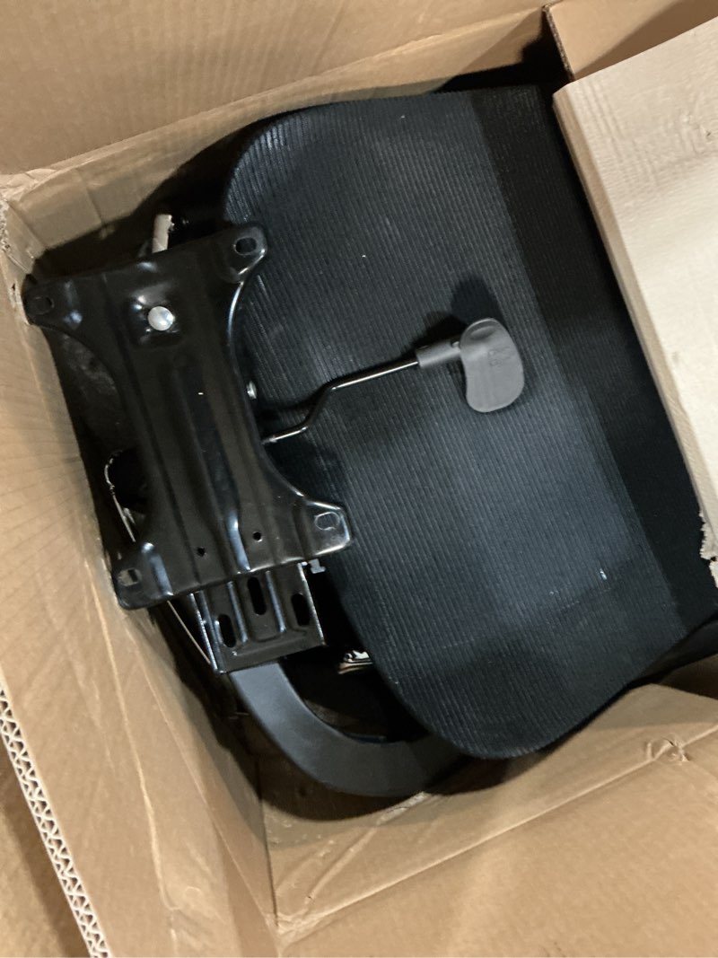 Condition photo showing As Is for Ergonomic Office Chair with Footrest, Big and Tall Home Desk Chair, High Back Rolling Computer Chair with 5D Flip-Up Arms and Lumbar Support, Comfy Gaming Chair, Swivel Mesh Chairs, Black Black 1 Pack