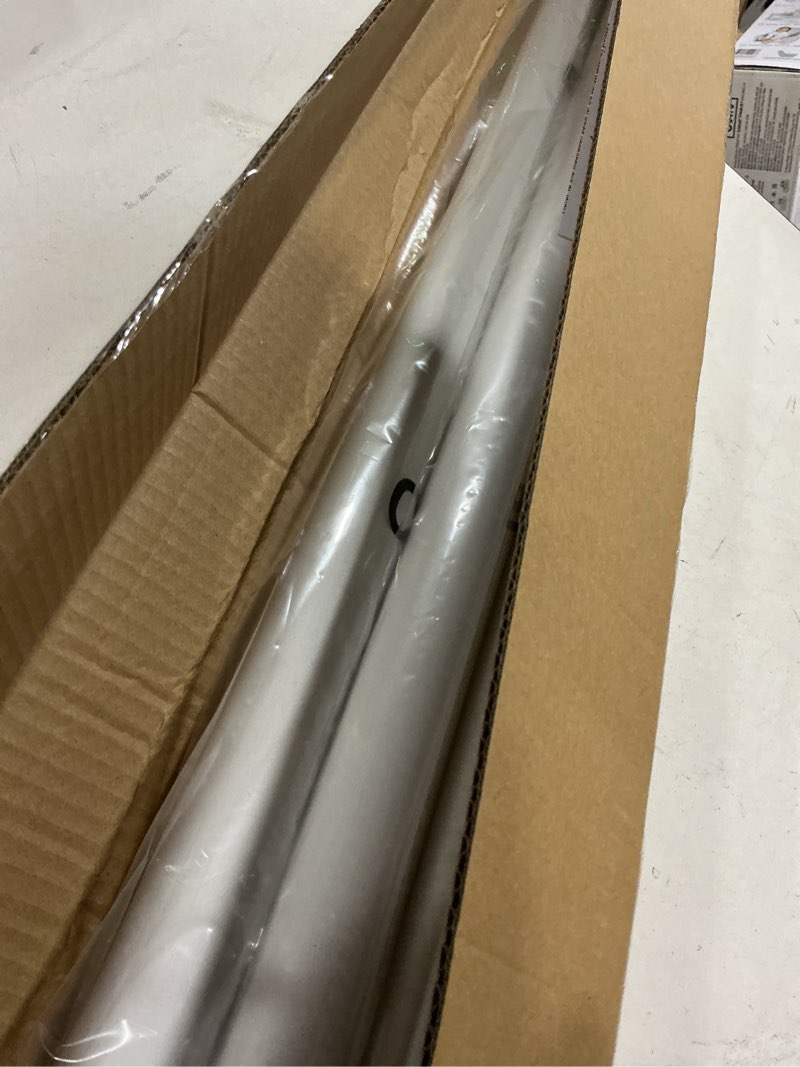 Condition photo showing Good Condition for allzone tension curtain rod for window, 83-123 inches, heavy duty curtain rods no drilling, non-slip bathroom shower tension rod, renter friendly, adjustable, spring loaded, extra long, white