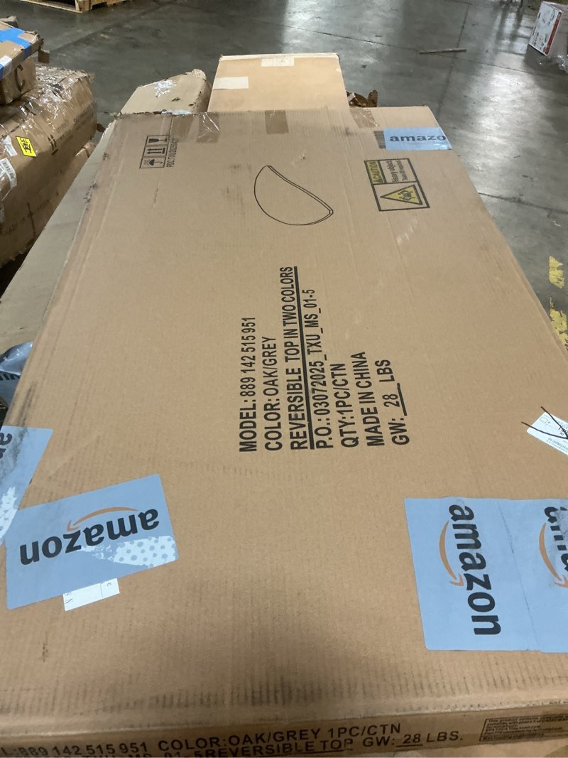 Condition photo showing Good Condition for Flash Furniture 47.5" Half Circle Wave Collaborative Grey Thermal Laminate Activity Table - Standard Height Adjustable Legs