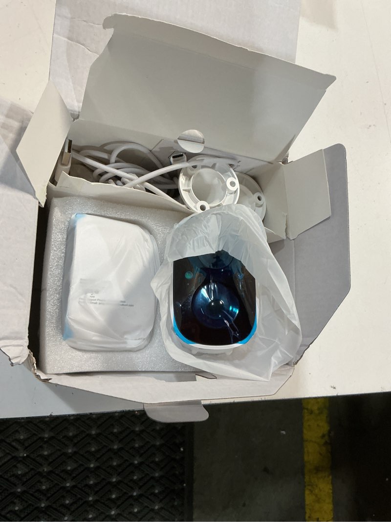 Condition photo showing Good Condition for gmk security cameras wireless outdoor 4 pack, 2k battery powered cameras for home security, color night vision, motion detection, 2-way talk, ip65 waterproof, remote access, cloud/sd storage white wifi camera 4 count (pack of 1)
