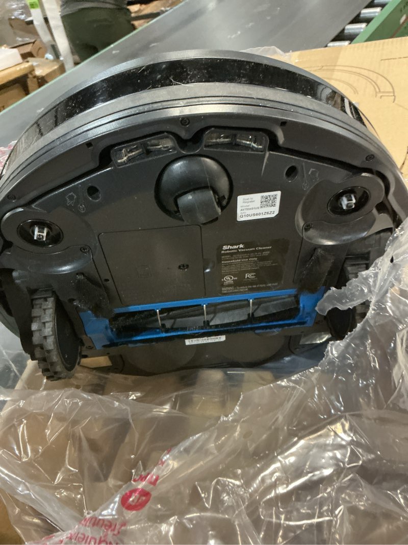 Condition photo showing As Is for Shark AV753 ION Robot Vacuum, Tri-Brush System, Wifi Connected, 120 Min Runtime, Works with Alexa, Multi Surface Cleaning, Grey ION Robot (Grey)