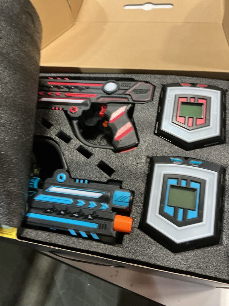 Condition photo showing Good Condition for Squad Hero Rechargeable Laser Tag 360° Sensors + LCDs - Set of 4 - Easter Gift Ideas for Kids Teens and Adults Boys & Girls Family Fun - Cool Teenage Lazer Group Activity, Teen Gifts Ages 8+ Year Old