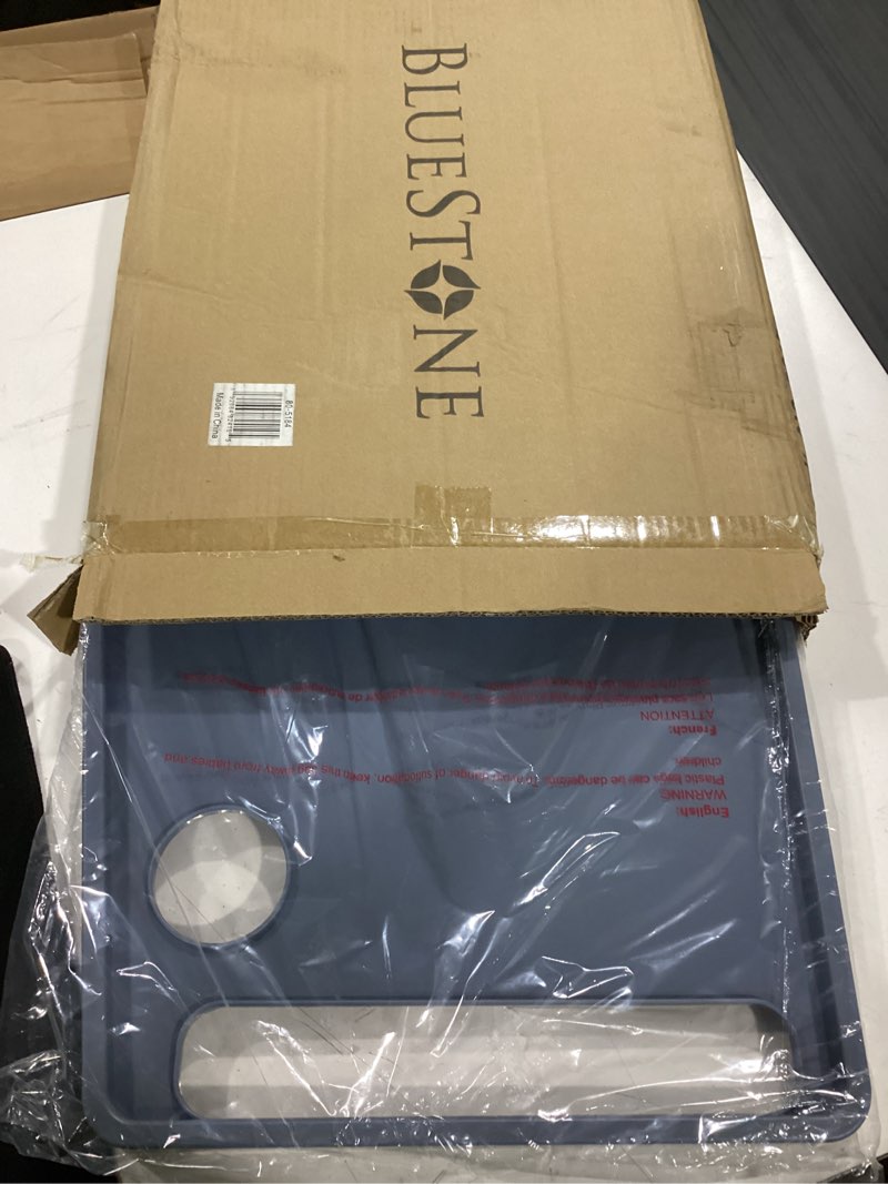 Condition photo showing New/Like New for bluestone walker tray- upright with holders-universal table fits most standard folding walkers-home mobility medical equipment accessories, 1 count (pack of 1)