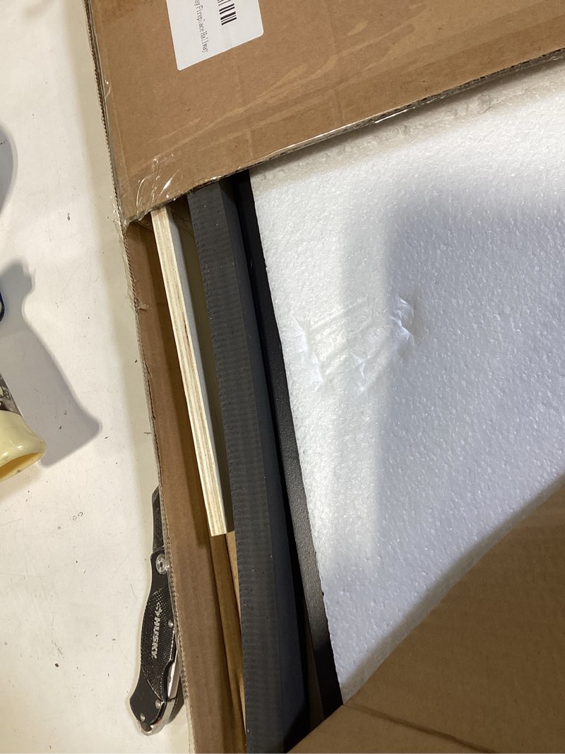 Condition photo showing Good Condition for koonmi vintage mirror, 24x36 antique barolon bathroom mirror for wall,flower head, shatter-proof tempered glass, arched ornate mirrors for bedroom bathroom entryway fireplace hallway black 36"l x 24"w