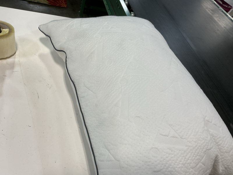 Condition photo showing As Is for allswell ultimate support bed pillow with dual function fill and removable cover, standard/queen ( similar
