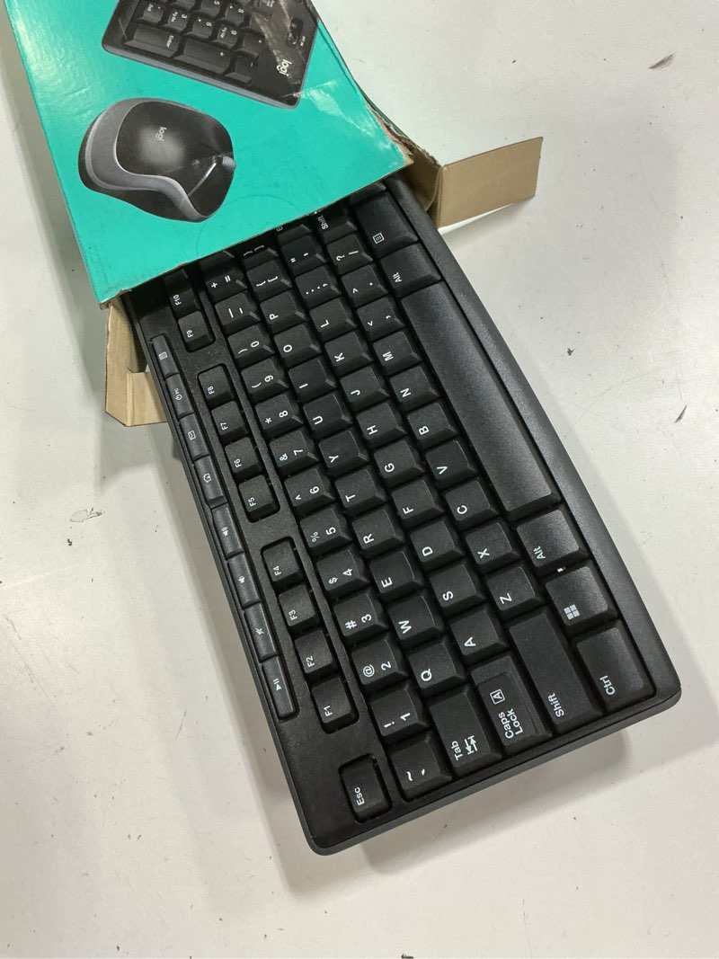 Condition photo showing Good Condition for logitech mk270 wireless keyboard and mouse combo for windows, 2.4 ghz wireless, compact mouse, 8 multimedia and shortcut keys, 2-year battery life, for pc, laptop - black
