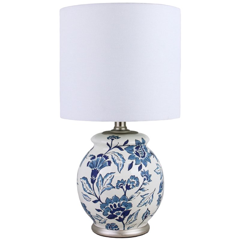 Better Homes & Gardens Floral Ceramic Lamp with Shade  17