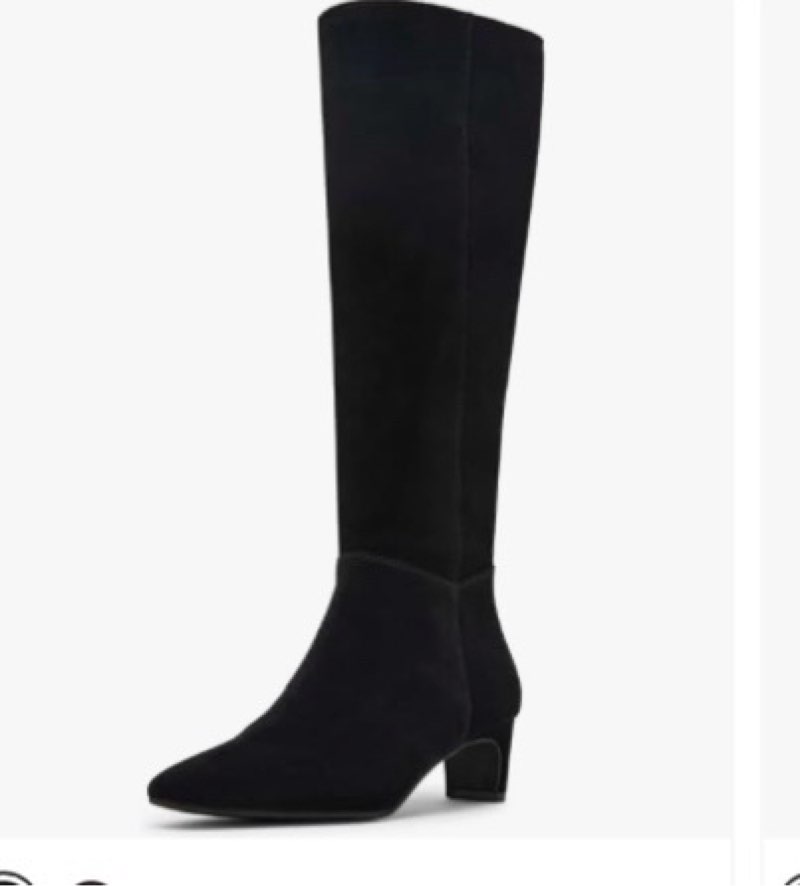 Blondo Women's Twyla Knee High Boot, Black Suede, 5.5