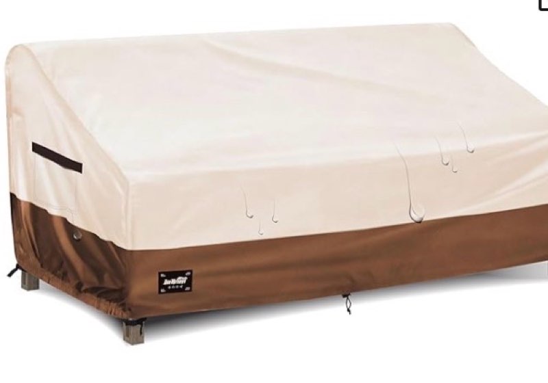 JinHrtoyi 3-Seater Outdoor Couch Cover, 93Wx40Dx35H inches Outdoor Furniture Covers Waterproof,100% 