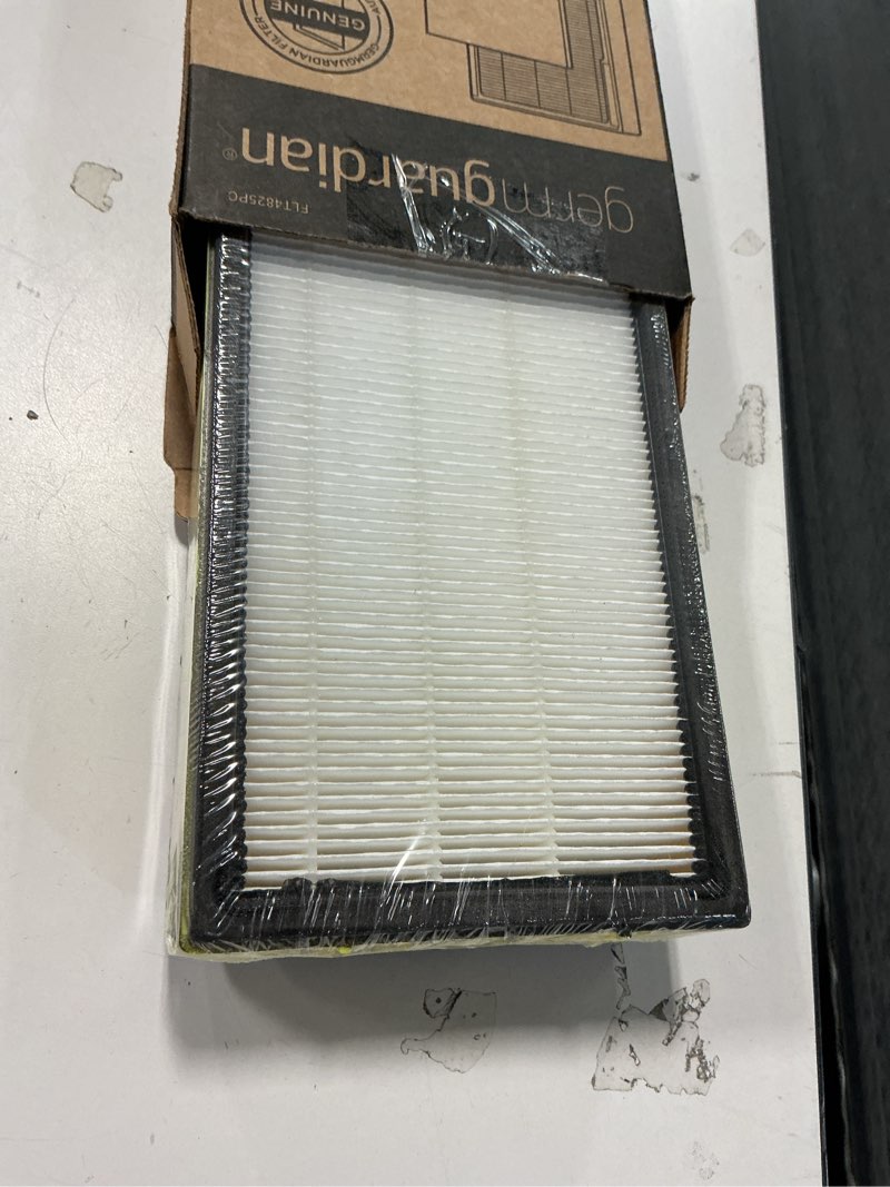 Condition photo showing Good Condition for GermGuardian Filter B HEPA Pure Genuine Air Purifier Filter, Removes 99.97% of Pollutants, Wildfire Smoke, Odors, for AC4825, AC4300, AC4850, AC4880, AC4900, CDAP4500, AP2200, Black/Yellow, FLT4825