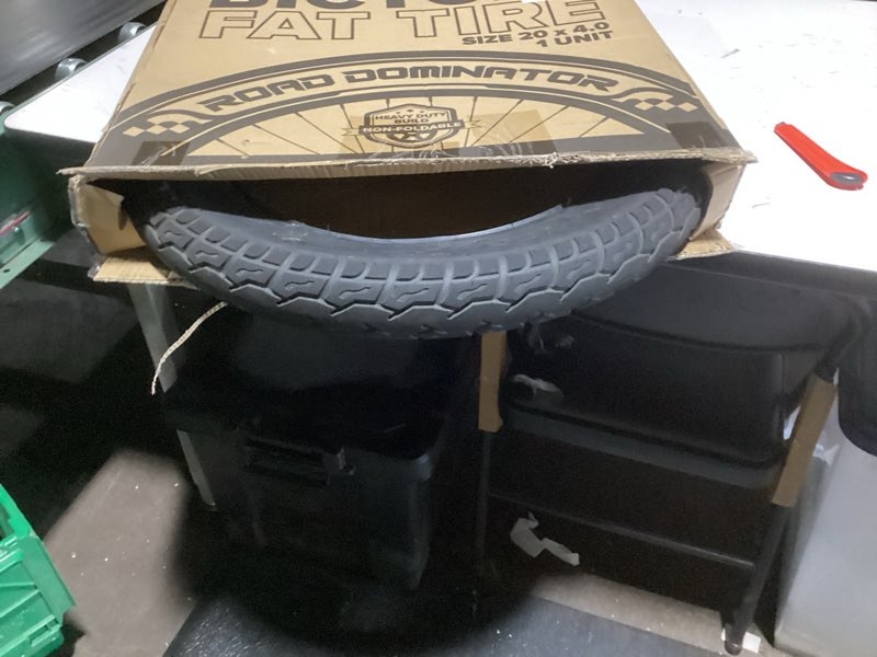Condition photo showing Good Condition for ULTRAVERSE 20x3.0 20x4.0 26x4.0 inch - Robust, High-Performance 20inch Fat Tyre for Ebikes and MTB, Dual Compound Road Dominator, Reinforced Casing for Street & Trail Adventures 20x4.0 1 Unit Pack