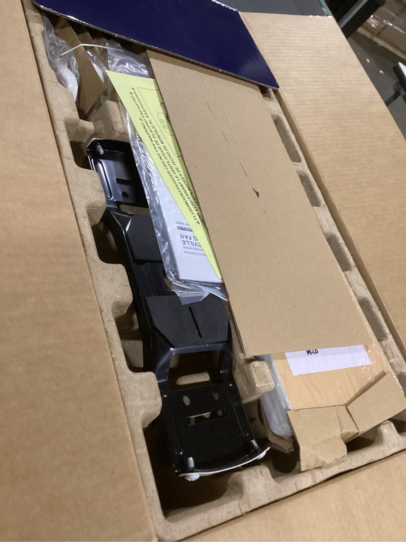 Condition photo showing As Is for harbor breeze centreville 42-in white led indoor flush mount ceiling fan with light (5-blade)