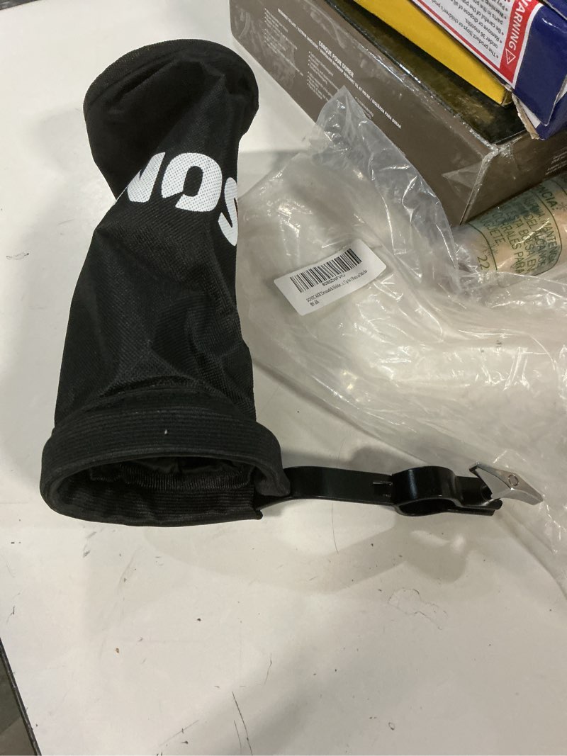 Condition photo showing Good Condition for SONICAKE Drumstick Holder, Adjustable Nylon Drum Sticks Bag, Drumstick or Brushes Mallets Container Bag, Clamp-On Lockable Aluminium Alloy Drumstick Holder for Drum Set, Up to 5 Pairs of Sticks