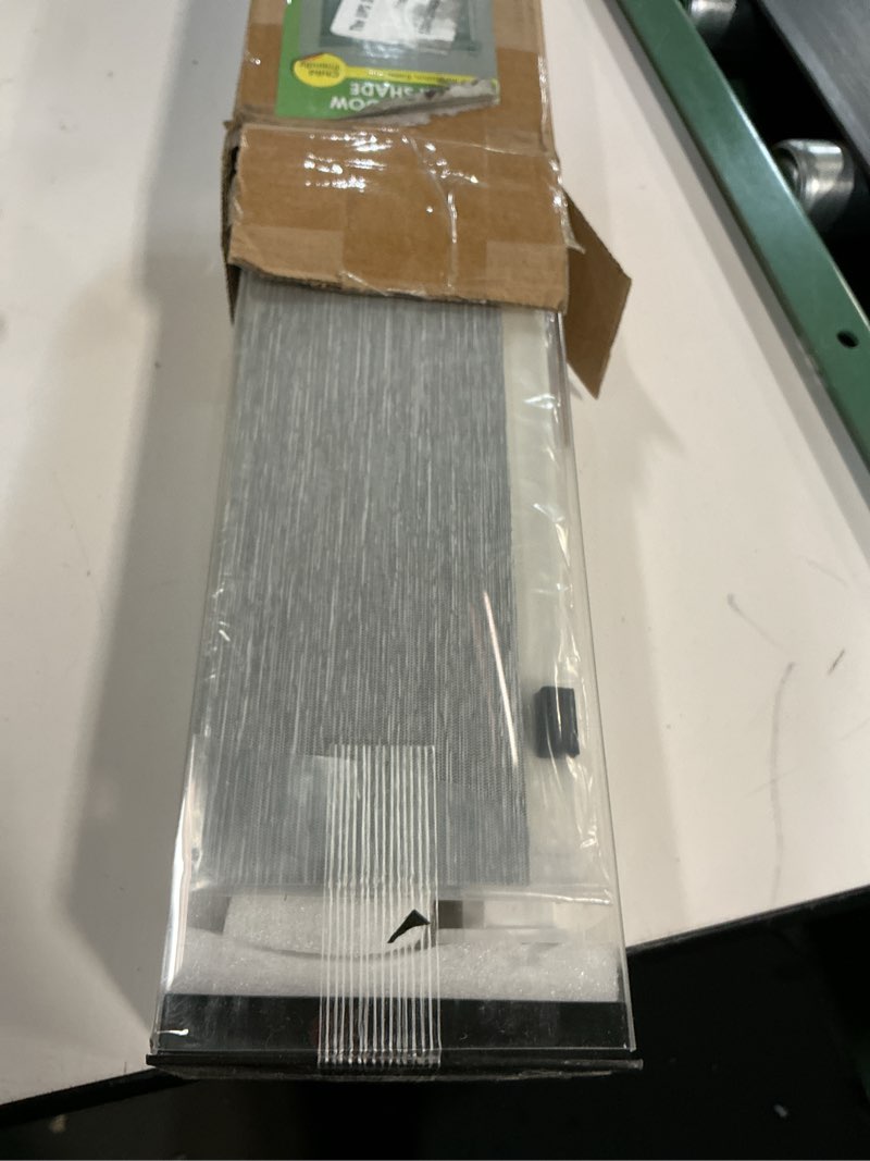 Condition photo showing Good Condition for No Drill Motorized Blinds with Remote, Blackout Automatic Blinds with Solar Panel, Cordless Smart Electric Roller Shades for Windows, Grey, 31½ x 72 Grey 31½"Wx72"H