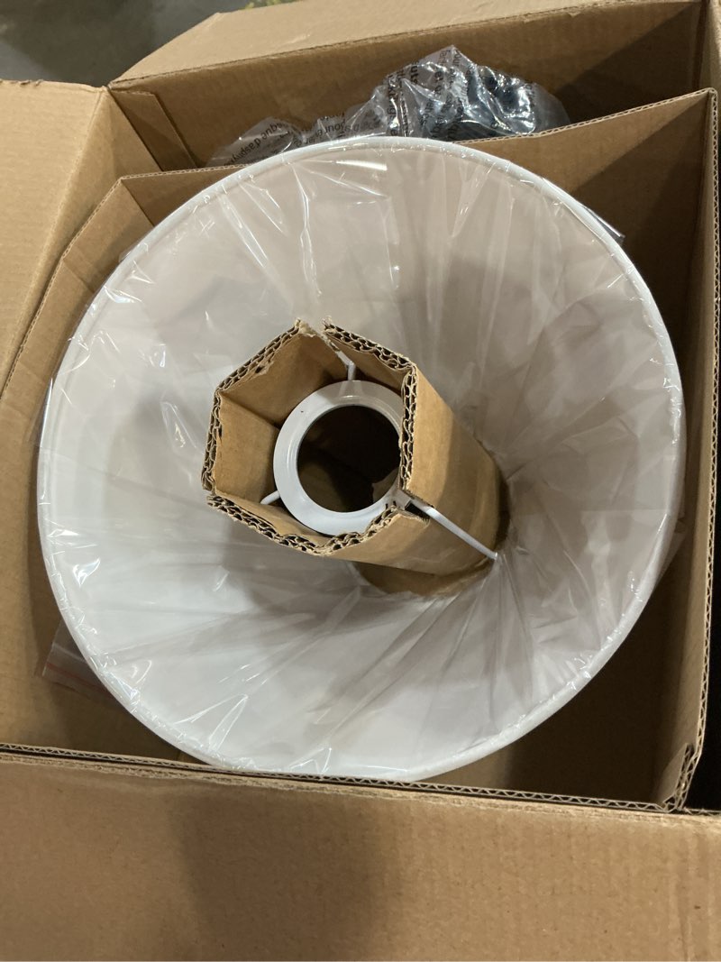 Condition photo showing New/Like New for Swing Arm Wall Sconces, Plug-in Wall lamp,Bedroom Wall lamp ? White Fabric Shade??with dimmable Switch and USB Charging Port, Suitable for Bedside, Living Room, Reading (Black)