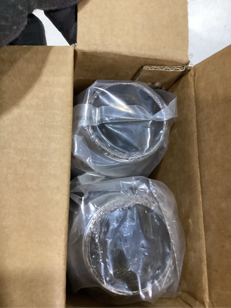 Condition photo showing Good Condition for 2pcs exhaust flex pipe stainless steel double braid 1.75" x 4" w/ends 4" long 1.75"x4"x4"