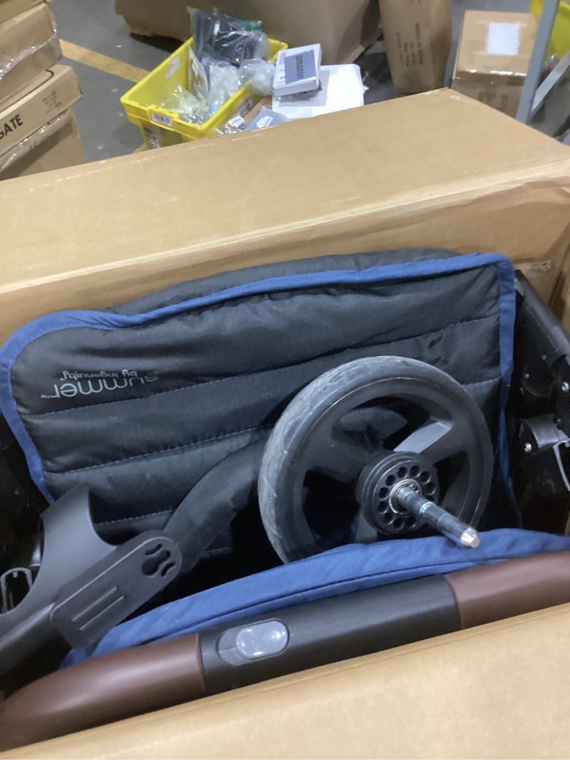 Condition photo showing As Is for ingenuity ingenuity 3dquickclose cs+ compact fold stroller – lightweight stroller with oversized canopy, extra-large storage and compact fold, deep ocean