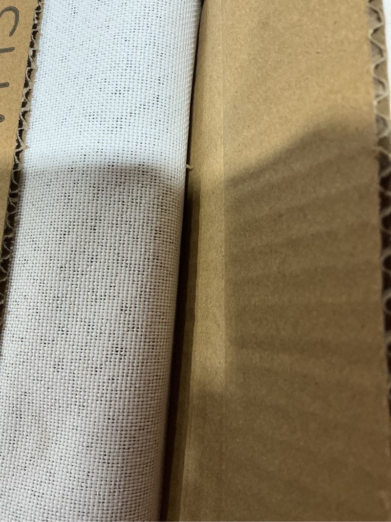 Condition photo showing Good Condition for Allesin Zen No Drill No Tools Cordless Roman Shades for Windows, Blackout Thermal Insulated Room Darkening Window Blinds, Linen Fabric, Fits Bedroom, 34.5" W x 64" H, Gray White 34.5"W x 64"H